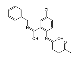 N-benzyl-5-chloro-2-(4-oxopentanoylamino)benzamide Structure