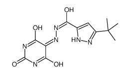 5-tert-butyl-N-[(2,4,6-trioxo-1,3-diazinan-5-ylidene)amino]-1H-pyrazole-3-carboxamide Structure
