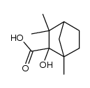 2-hydroxy-1,3,3-trimethyl-norbornane-2-carboxylic acid Structure