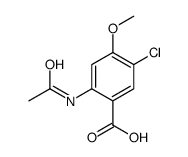 2-acetamido-5-chloro-4-methoxybenzoic acid Structure