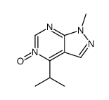 1-methyl-5-oxido-4-propan-2-ylpyrazolo[3,4-d]pyrimidin-5-ium结构式