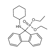 (9-Cyclohexylamino-9H-fluoren-9-yl)-phosphonic acid diethyl ester Structure