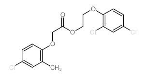 2-(2,4-dichlorophenoxy)ethyl 2-(4-chloro-2-methyl-phenoxy)acetate Structure