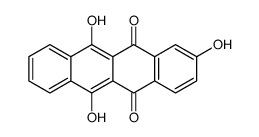 2,6,11-trihydroxytetracene-5,12-dione结构式