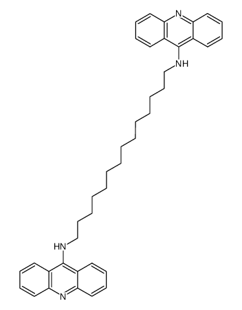 N,N'-Di-acridin-9-yl-tetradecane-1,14-diamine结构式
