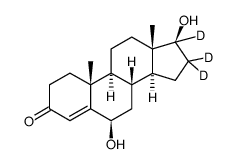 6β-Hydroxy Testosterone-d3结构式