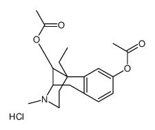 6-ethyl-3-methyl-1,2,3,4,5,6-hexahydro-2,6-methanobenzo[d]azocine-8,11-diyl diacetate hydrochloride Structure