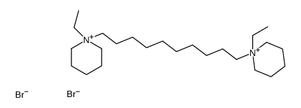 1-ethyl-1-[10-(1-ethylpiperidin-1-ium-1-yl)decyl]piperidin-1-ium,dibromide Structure