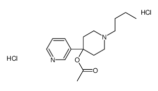 (1-butyl-4-pyridin-3-ylpiperidin-4-yl) acetate,dihydrochloride结构式
