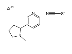 zinc,3-(1-methylpyrrolidin-2-yl)pyridine,dithiocyanate结构式