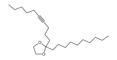 2-(4-decynyl)-2-decyl-1,3-dioxolane结构式
