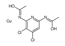 N-(6-acetamido-4,5-dichloropyridin-2-yl)acetamide,copper结构式