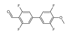 3,3',5,5'-tetrafluoro-4'-methoxy[1,1'-biphenyl]-4-carbaldehyde结构式