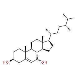 ergost-5-ene-3,7-diol结构式