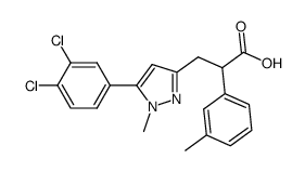 3-[5-(3,4-Dichloro-phenyl)-1-methyl-1H-pyrazol-3-yl]-2-m-tolyl-propionic acid Structure