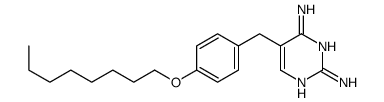 5-[(4-octoxyphenyl)methyl]pyrimidine-2,4-diamine结构式