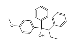 1-(4-Methoxy-phenyl)-1,2-diphenyl-butan-1-ol Structure