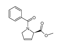 methyl (2R)-1-benzoylpyrrolidin-3-ene-2-carboxylate Structure