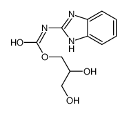 2,3-dihydroxypropyl N-(1H-benzimidazol-2-yl)carbamate结构式