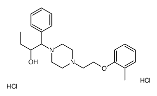1-[4-[2-(2-methylphenoxy)ethyl]piperazin-1-yl]-1-phenylbutan-2-ol,dihydrochloride Structure