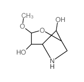 3-methoxy-2-oxa-6-azabicyclo[3.2.1]octane-4,8-diol结构式