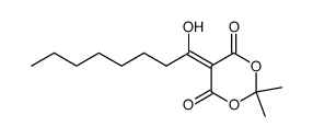 5-(1-hydroxyoctylidene)-2,2-dimethyl-1,3-dioxane-4,6-dione结构式