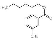 Benzoic acid,3-methyl-, hexyl ester structure