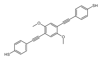 4-[2-[2,5-dimethoxy-4-[2-(4-sulfanylphenyl)ethynyl]phenyl]ethynyl]benzenethiol结构式