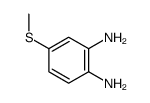 1,2-Benzenediamine,4-(methylthio)- Structure