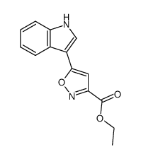 5-indol-3-yl-isoxazole-3-carboxylic acid ethyl ester Structure