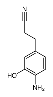 Benzenepropanenitrile,4-amino-3-hydroxy-结构式