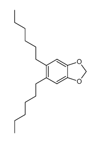 5,6-dihexylbenzo[d][1,3]dioxole结构式