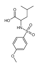 2-{[(4-甲氧基苯基)磺酰基]氨基}-4-甲基戊酸图片