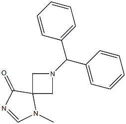 2-Benzhydryl-5-methyl-2,5,7-triaza-spiro[3.4]oct-6-en-8-one结构式
