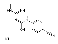 1-(4-cyanophenyl)-3-(N'-methylcarbamimidoyl)urea,hydrochloride结构式