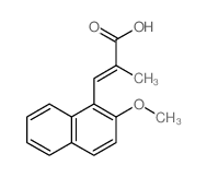 (E)-3-(2-methoxynaphthalen-1-yl)-2-methyl-prop-2-enoic acid picture