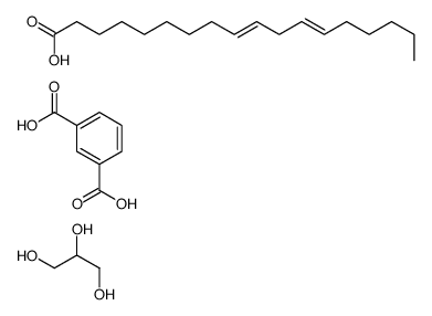 benzene-1,3-dicarboxylic acid,(9Z,12Z)-octadeca-9,12-dienoic acid,propane-1,2,3-triol Structure
