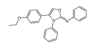 4-(4-ethoxyphenyl)-N,3-diphenyl-1,3-oxazol-2-imine结构式