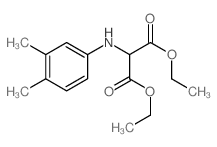 diethyl 2-[(3,4-dimethylphenyl)amino]propanedioate Structure
