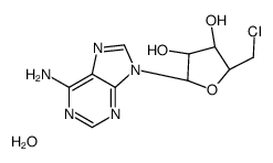 5'-CHLORO-5'-DEOXYADENOSINE HYDRATE Structure