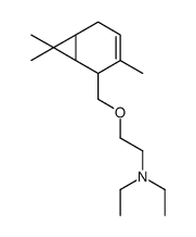 diethyl[2-[(3,7,7-trimethylbicyclo[4.1.0]hept-3-en-2-yl)methoxy]ethyl]amine结构式
