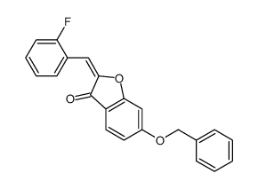 2-[(2-fluorophenyl)methylidene]-6-phenylmethoxy-1-benzofuran-3-one结构式