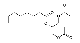 2-(acetoxy)-1-[(acetoxy)methyl]ethyl octanoate Structure