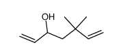 5,5-dimethyl-1,6-heptadien-3-ol结构式
