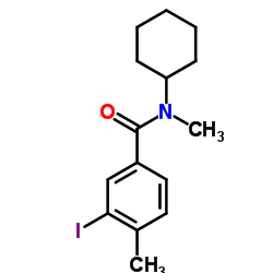 N-Cyclohexyl-3-iodo-N,4-dimethylbenzamide Structure