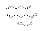 2H-1-Benzopyran-3-carboxylicacid, 3,4-dihydro-2-oxo-, ethyl ester结构式