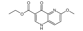 6-Methoxy-4-oxo-1,4-dihydro-[1,5]naphthyridine-3-carboxylic acid ethyl ester Structure