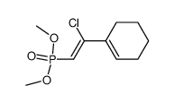 ((Z)-2-Chloro-2-cyclohex-1-enyl-vinyl)-phosphonic acid dimethyl ester Structure