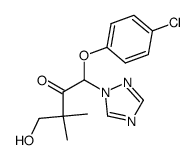 1-(4-chloro-phenoxy)-4-hydroxy-3,3-dimethyl-1-[1,2,4]triazol-1-yl-butan-2-one结构式