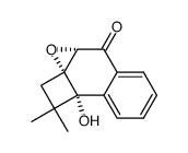 (2aR,3aS,8bS)-8b-hydroxy-1,1-dimethyl-1,8b-dihydro-2H-cyclobuta[1,2]naphtho[2,3-b]oxiren-4(3aH)-one Structure